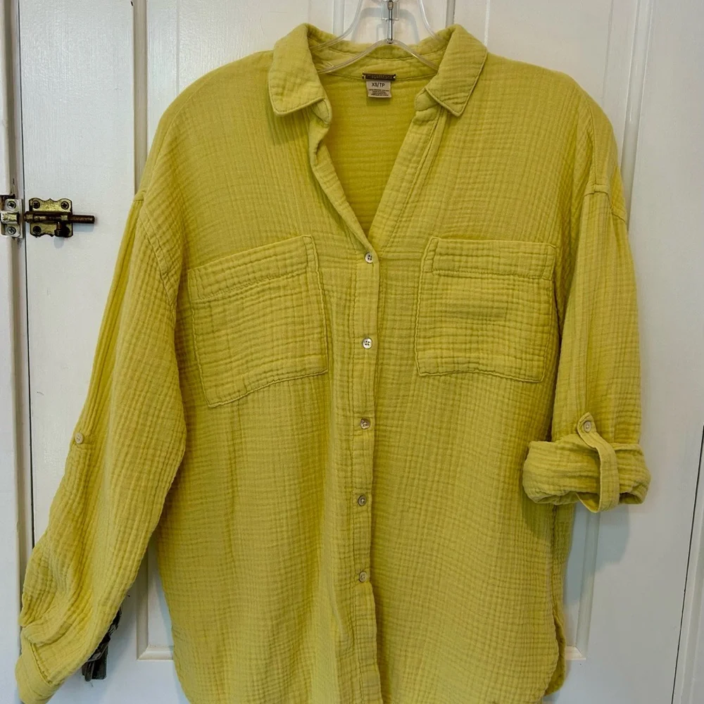 Magaschoni Lightweight Organic Cotton Top - Lemon Yellow - Picture 4 of 5